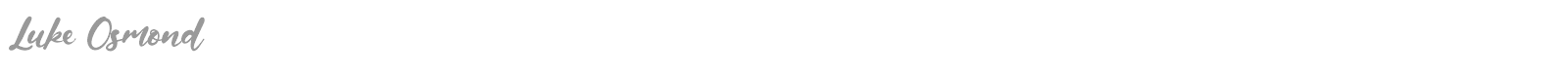 Luke Osmond font preview